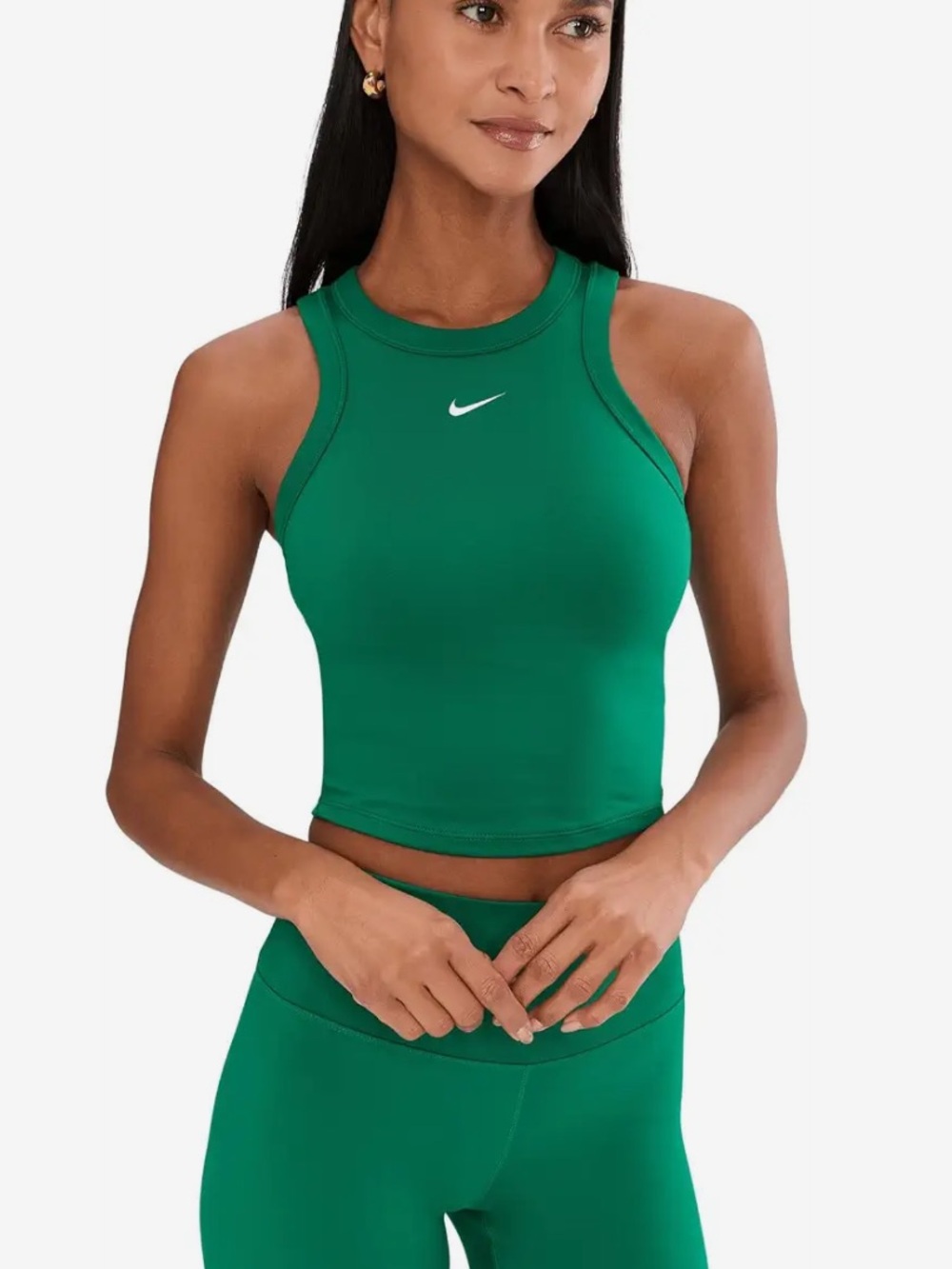 Nike Women's Green Racerback Crop Tank
